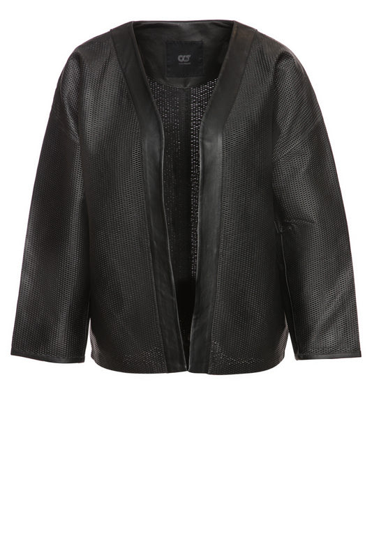 AlphaTauri moteriška odinė striukė, L