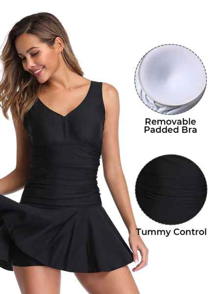 Vientisas maudymukas su sijonu, XXXL