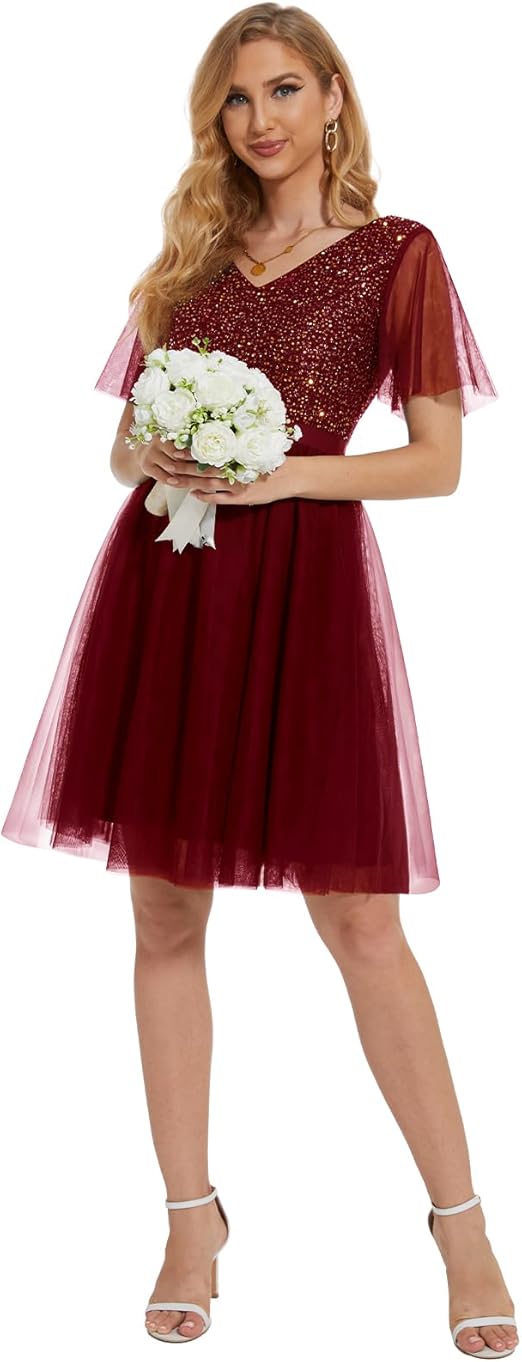 Puošni suknelė su tiuliu, M