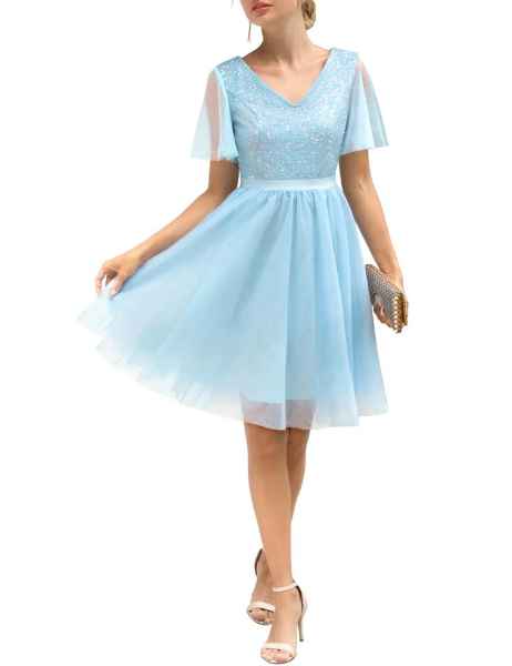 Puošni suknelė su tiuliu, XL