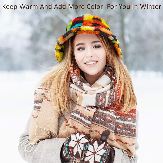 Dirbtinio kailio kepurė, dydis universalus