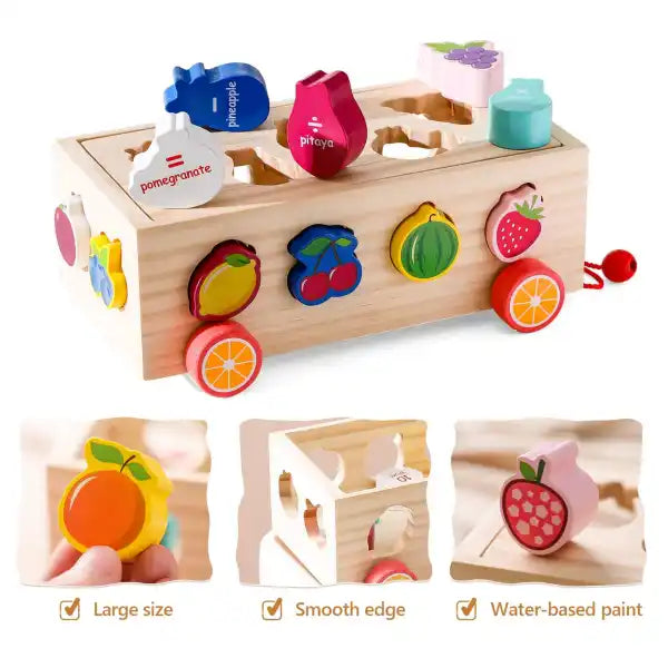 Montessori medinė mašinytė