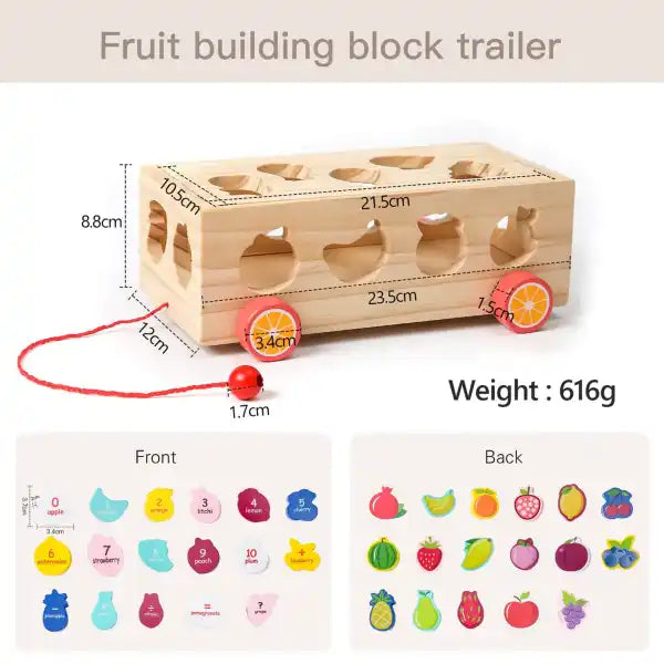 Montessori medinė mašinytė