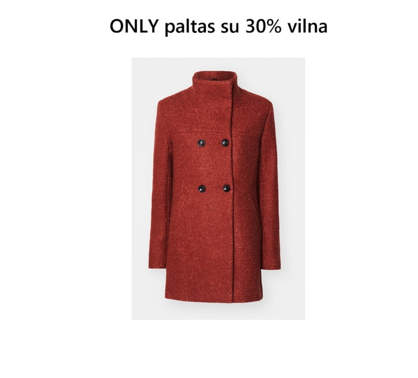 "ONY" paltas su vilna, M/L