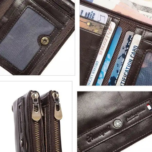 Odinė piniginė su grandinėle