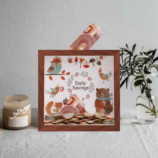 Medinė taupyklė vaikams