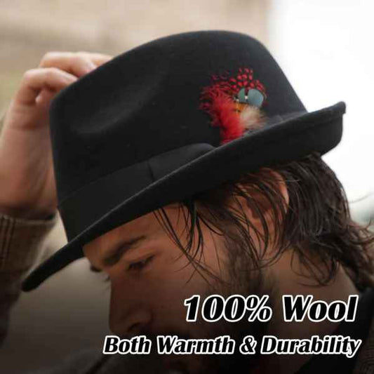 Vilnoninė skrybėlė, 64 cm.