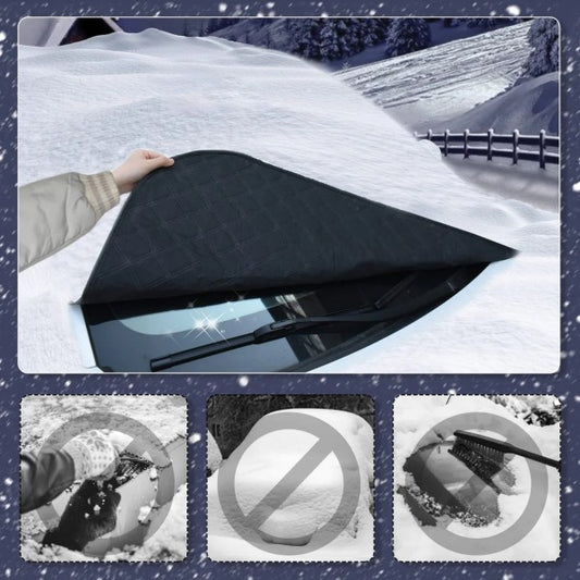 Automobilio priekinio stiklo apsauga nuo sniego ir ledo