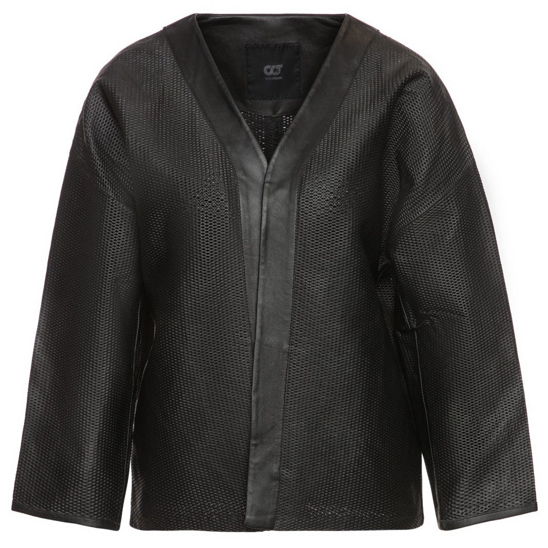 AlphaTauri moteriška odinė striukė, L