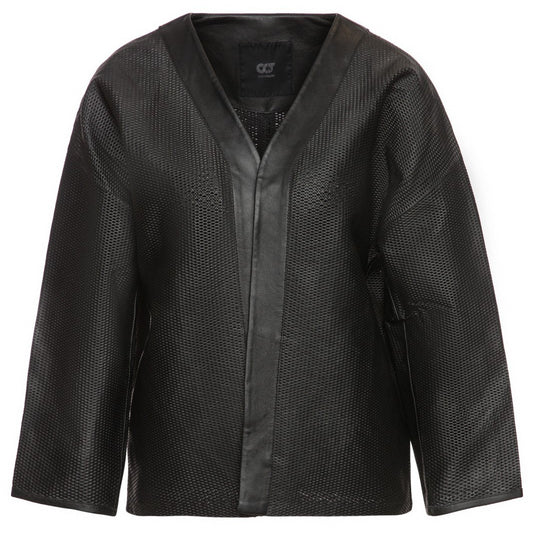 AlphaTauri moteriška odinė striukė, L