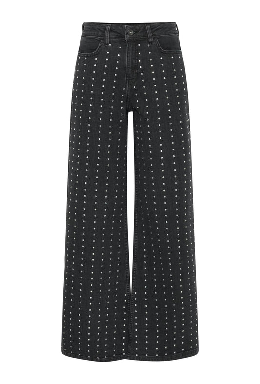 ICHI džinsai su blizgučiais, M