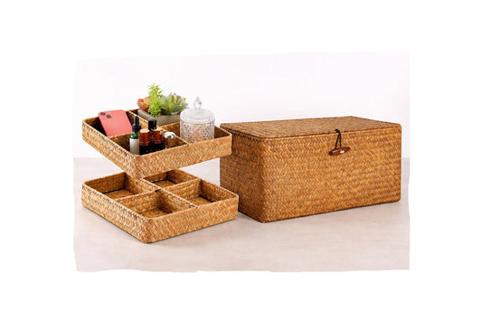 Pintų jūržolių daiktadėžių rinkinys, 3 vnt.