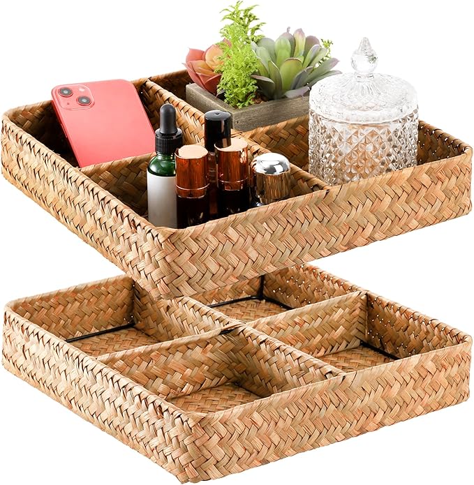 Pintų jūržolių daiktadėžių rinkinys, 3 vnt.