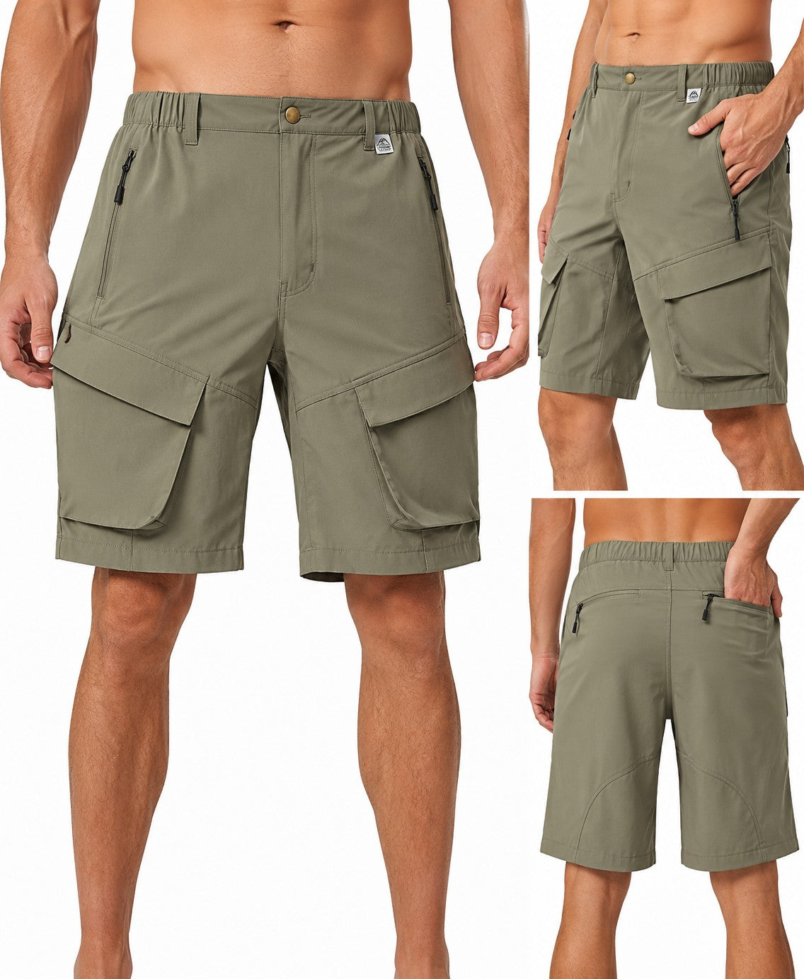 Greitai džiūstantys šortai, S, XL ir XXL + UPF 50+