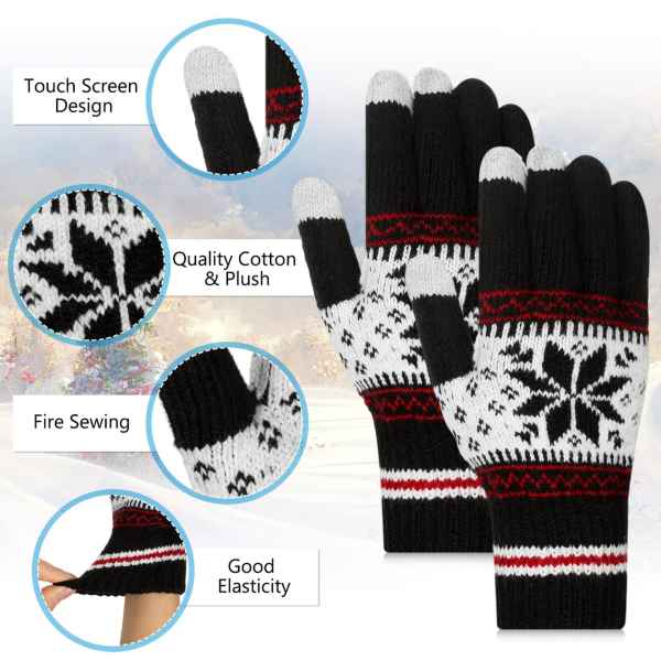 Pirštinių rinkinys 2 poros, M/L