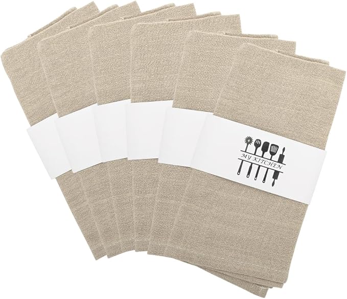 Lininės servetėlės, 6 vnt.