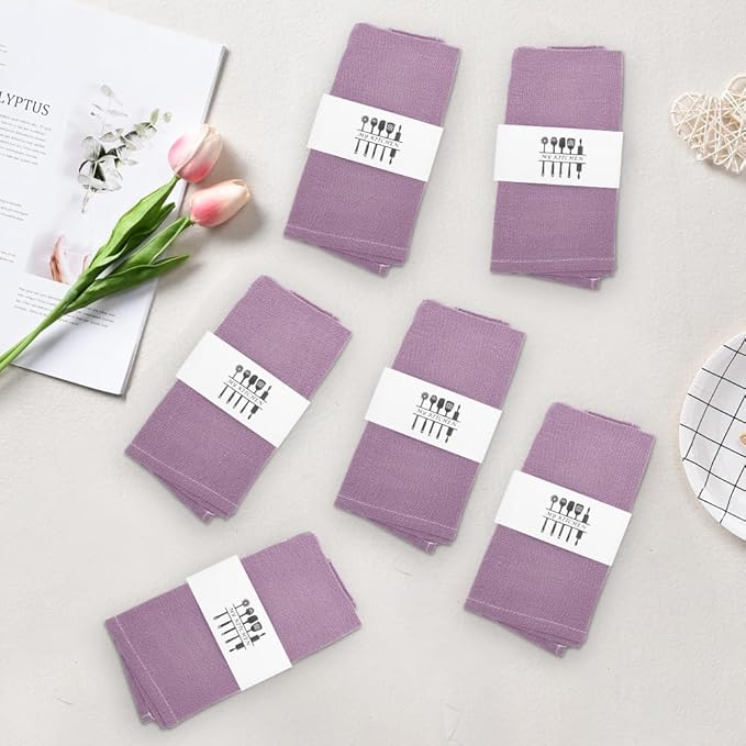 Lininės servetėlės, 6 vnt.