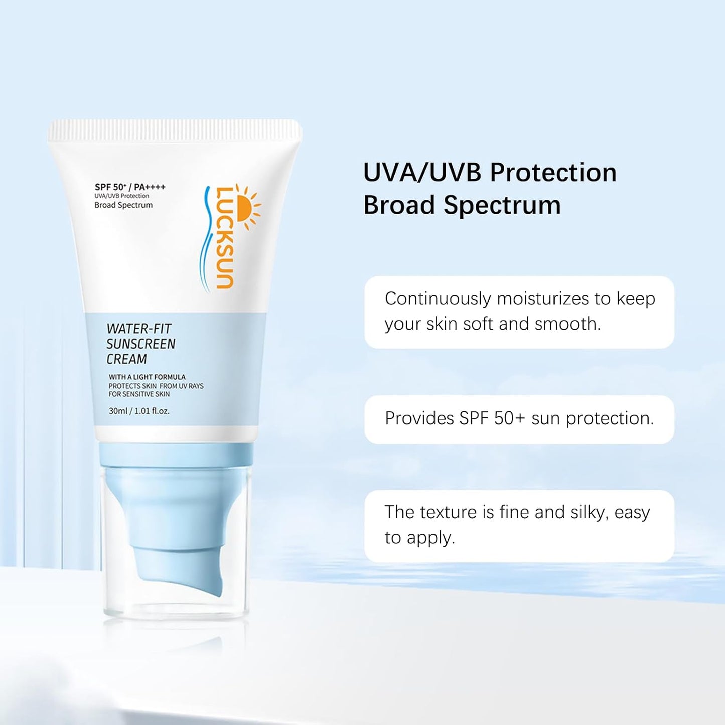 Veido ir kūno kremas nuo saulės SPF50+ su hialurono rūgštimi