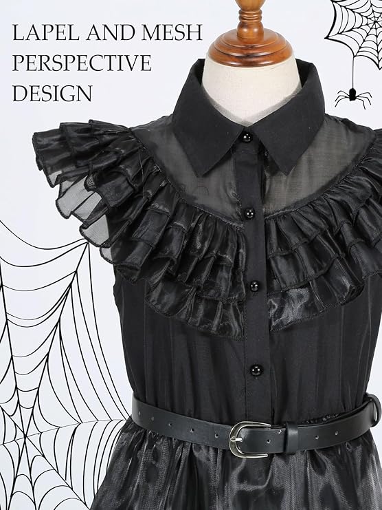 Wednesday suknelė, 140-152 cm.