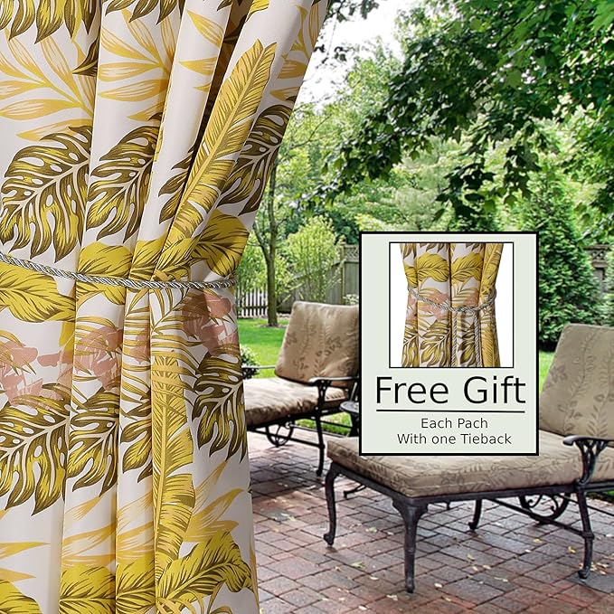 Terasos užuolaidos, 5 vnt x 120x280 cm.