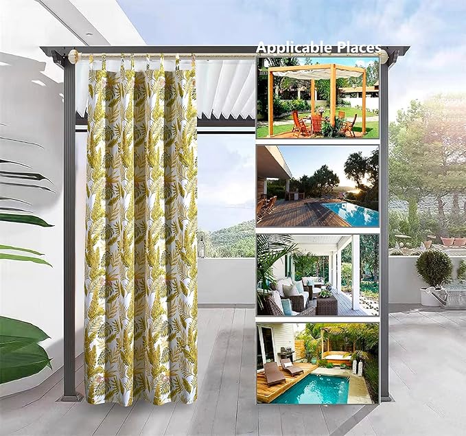 Terasos užuolaidos, 5 vnt x 120x280 cm.