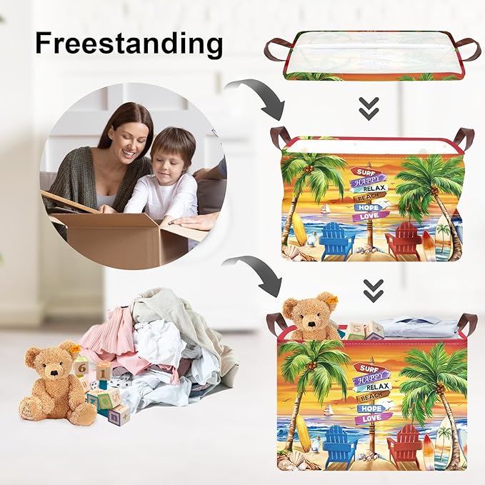 Daiktų laikymo krepšiai, 4 vnt. x 40×30×30 cm.