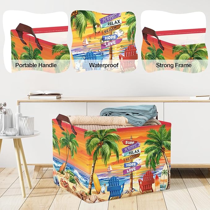 Daiktų laikymo krepšiai, 4 vnt. x 40×30×30 cm.