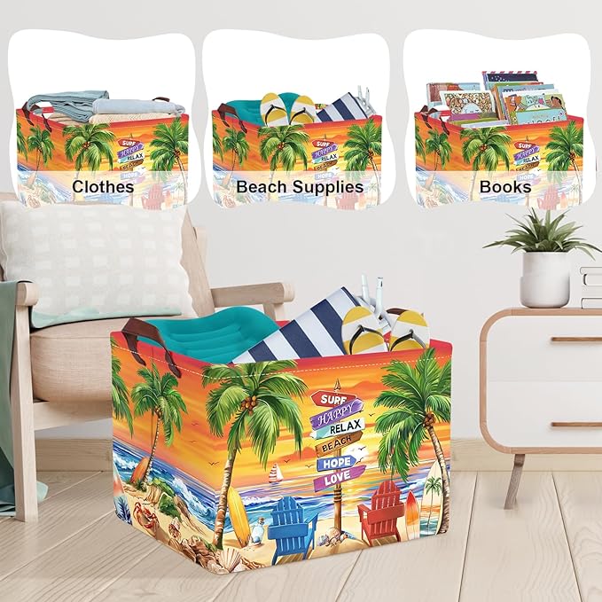 Daiktų laikymo krepšiai, 4 vnt. x 40×30×30 cm.